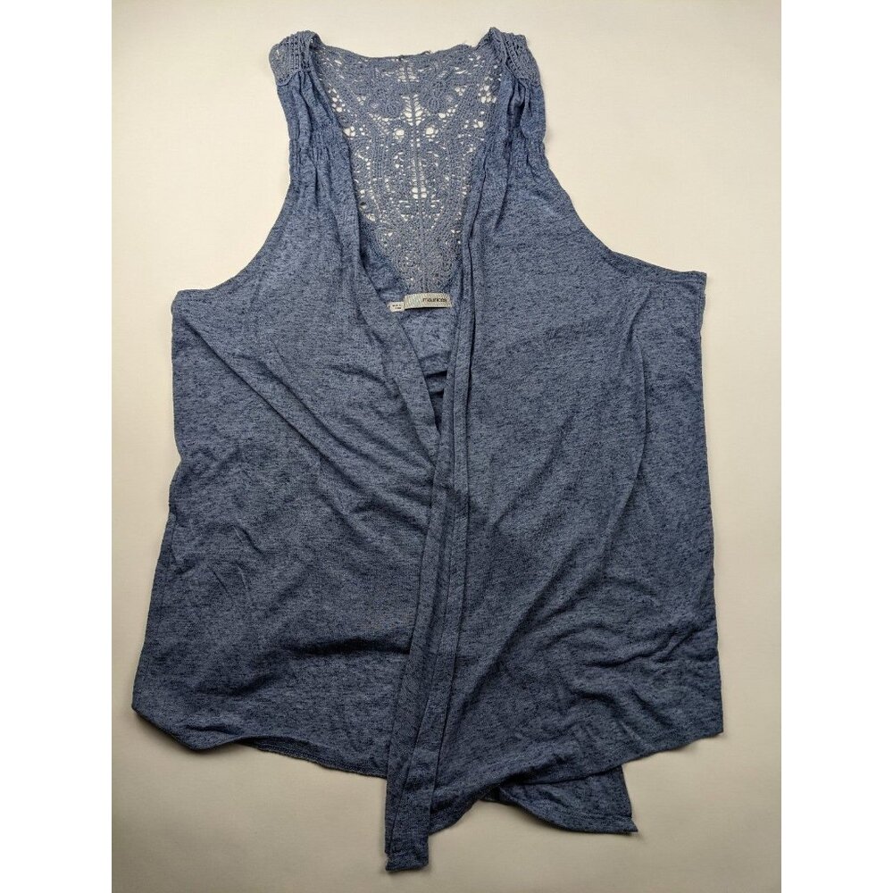 Maurices Light Blue Vest Women's 1X